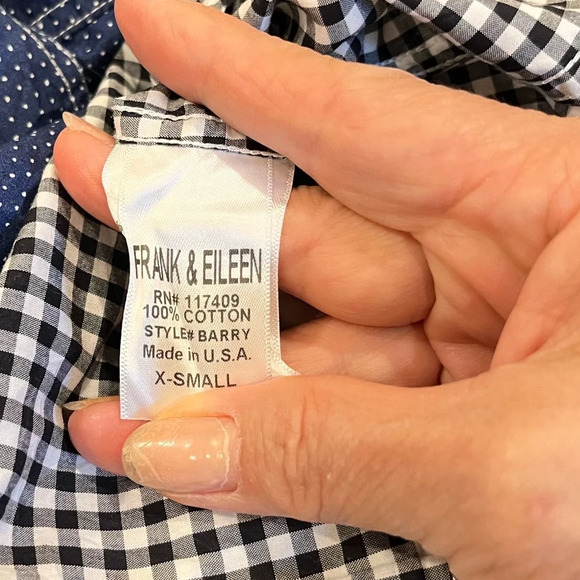 Frank & Eileen set of 3 Barry cotton shirt size XS and S - Picture 11 of 11